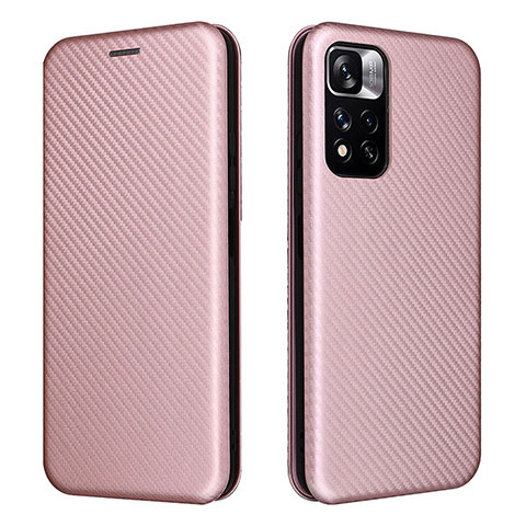 Handytasche Stand Schutzhülle Flip Leder Hülle L02Z für Xiaomi Poco M4 Pro 5G Rosegold