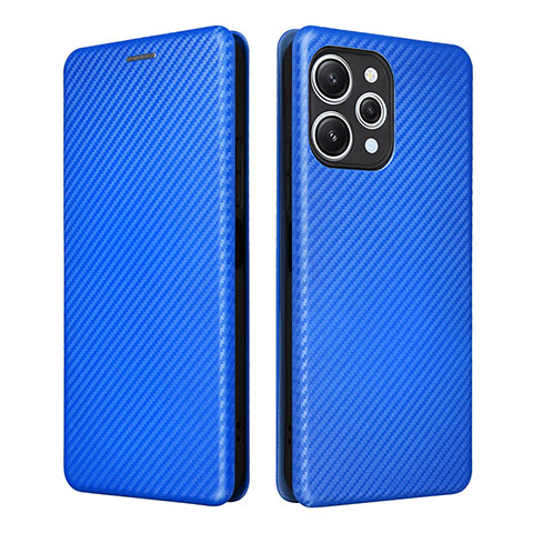 Handytasche Stand Schutzhülle Flip Leder Hülle L02Z für Xiaomi Redmi 12 4G Blau