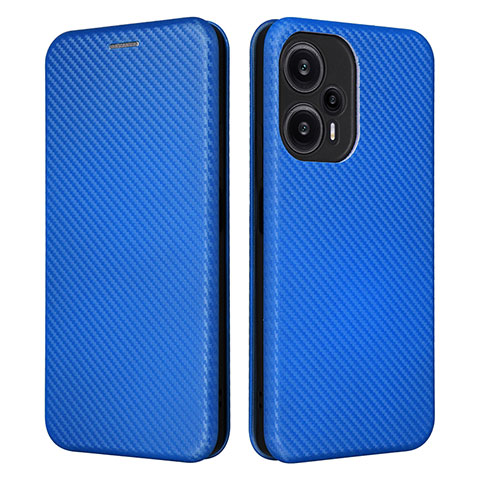 Handytasche Stand Schutzhülle Flip Leder Hülle L02Z für Xiaomi Redmi Note 12 Turbo 5G Blau