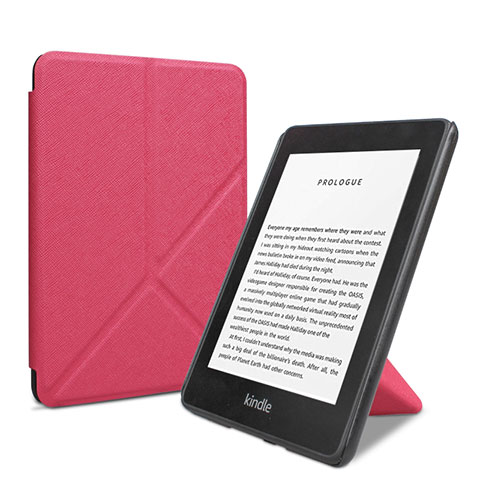 Handytasche Stand Schutzhülle Flip Leder Hülle L03 für Amazon Kindle 6 inch Pink