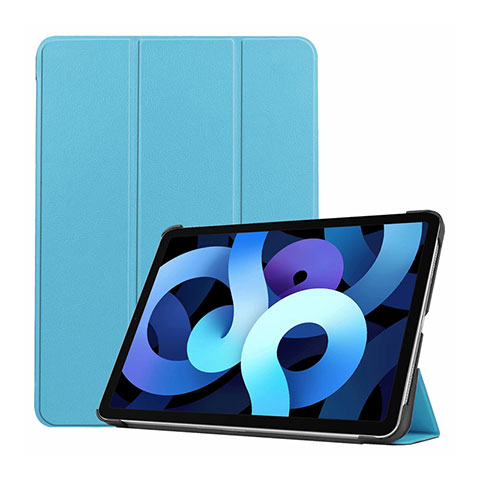 Handytasche Stand Schutzhülle Flip Leder Hülle L03 für Apple iPad Air 4 10.9 (2020) Hellblau