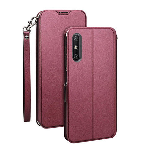 Handytasche Stand Schutzhülle Flip Leder Hülle L03 für Huawei Enjoy 10e Fuchsie