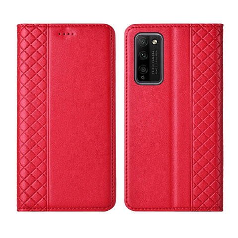 Handytasche Stand Schutzhülle Flip Leder Hülle L03 für Huawei Honor 30 Lite 5G Rot