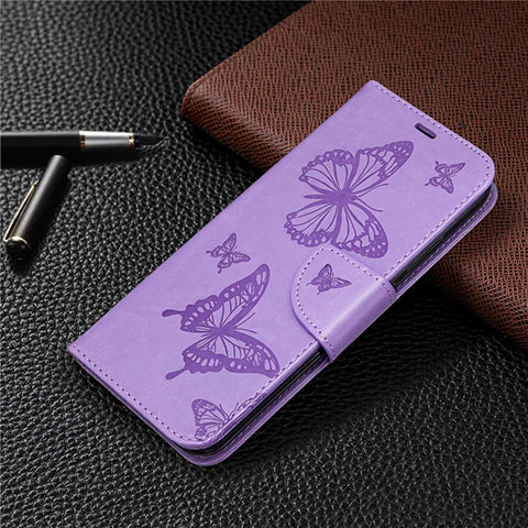 Handytasche Stand Schutzhülle Flip Leder Hülle L03 für Huawei Honor 9C Violett