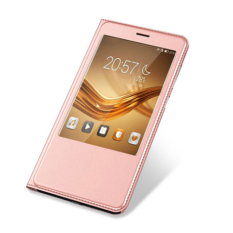 Handytasche Stand Schutzhülle Flip Leder Hülle L03 für Huawei Honor Note 8 Rosa