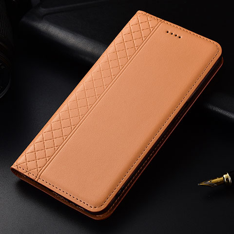 Handytasche Stand Schutzhülle Flip Leder Hülle L03 für LG G8 ThinQ Orange