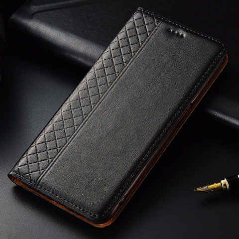 Handytasche Stand Schutzhülle Flip Leder Hülle L03 für LG G8 ThinQ Schwarz