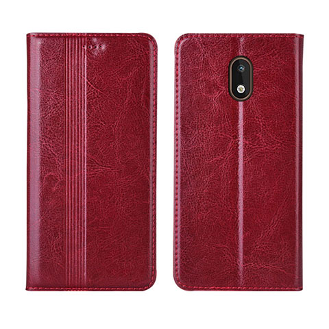 Handytasche Stand Schutzhülle Flip Leder Hülle L03 für Nokia 1.3 Rot