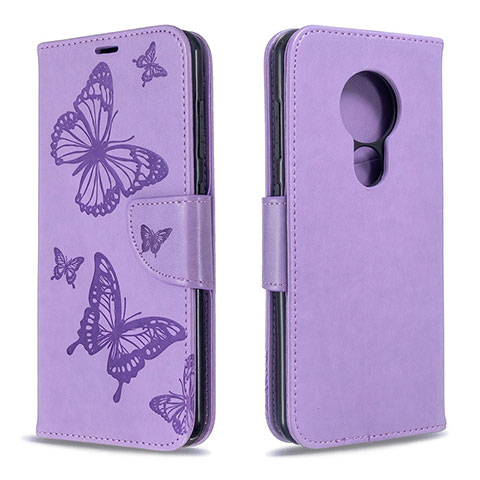 Handytasche Stand Schutzhülle Flip Leder Hülle L03 für Nokia 6.2 Violett