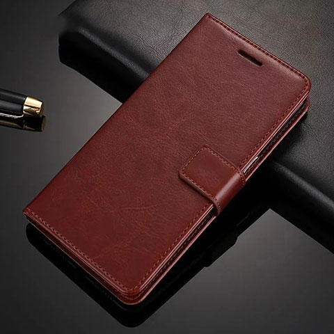 Handytasche Stand Schutzhülle Flip Leder Hülle L03 für Oppo A52 Braun