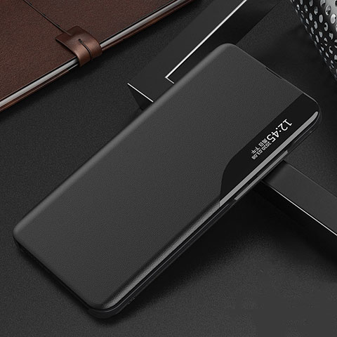 Handytasche Stand Schutzhülle Flip Leder Hülle L03 für Oppo Find X3 Pro 5G Schwarz