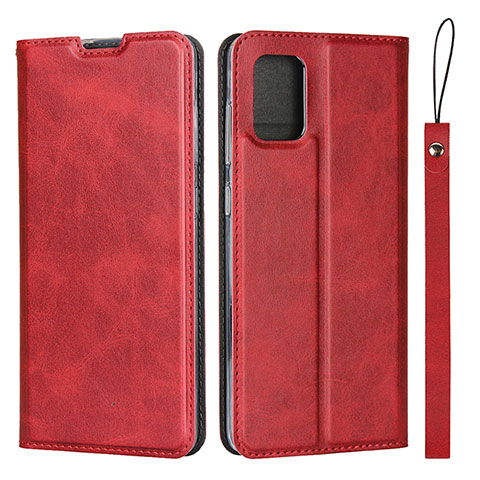 Handytasche Stand Schutzhülle Flip Leder Hülle L03 für Samsung Galaxy M40S Rot