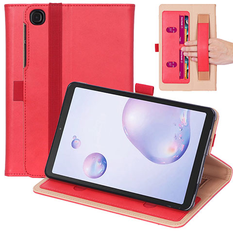 Handytasche Stand Schutzhülle Flip Leder Hülle L03 für Samsung Galaxy Tab A7 4G 10.4 SM-T505 Rot