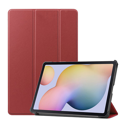 Handytasche Stand Schutzhülle Flip Leder Hülle L03 für Samsung Galaxy Tab S7 11 Wi-Fi SM-T870 Fuchsie