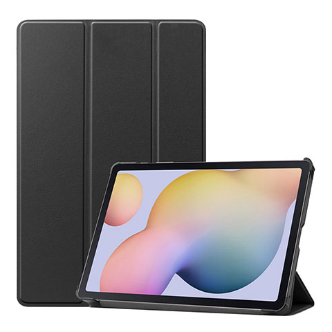 Handytasche Stand Schutzhülle Flip Leder Hülle L03 für Samsung Galaxy Tab S7 4G 11 SM-T875 Schwarz