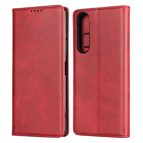 Handytasche Stand Schutzhülle Flip Leder Hülle L03 für Sony Xperia 1 II Rot