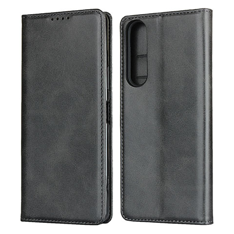 Handytasche Stand Schutzhülle Flip Leder Hülle L03 für Sony Xperia 1 II Schwarz