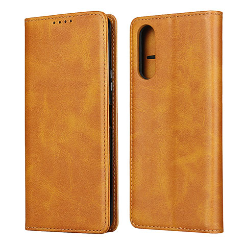 Handytasche Stand Schutzhülle Flip Leder Hülle L03 für Sony Xperia 10 II Orange