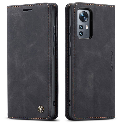 Handytasche Stand Schutzhülle Flip Leder Hülle L03 für Xiaomi Mi 12S Pro 5G Schwarz