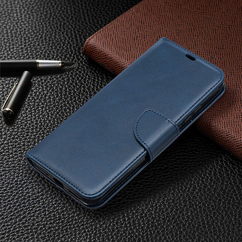 Handytasche Stand Schutzhülle Flip Leder Hülle L03 für Xiaomi Redmi 9 Activ Blau