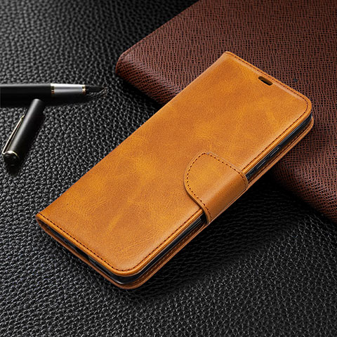 Handytasche Stand Schutzhülle Flip Leder Hülle L03 für Xiaomi Redmi 9 Activ Orange