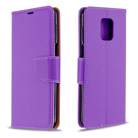 Handytasche Stand Schutzhülle Flip Leder Hülle L03 für Xiaomi Redmi Note 9 Pro Max Violett