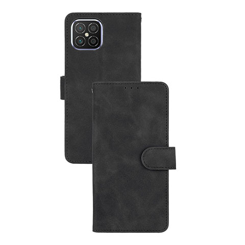 Handytasche Stand Schutzhülle Flip Leder Hülle L03Z für Huawei Nova 8 SE 4G Schwarz