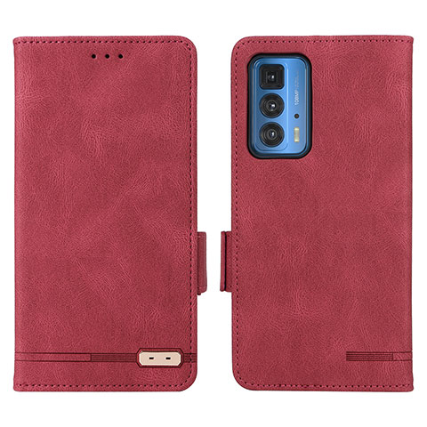 Handytasche Stand Schutzhülle Flip Leder Hülle L03Z für Motorola Moto Edge 20 Pro 5G Rot