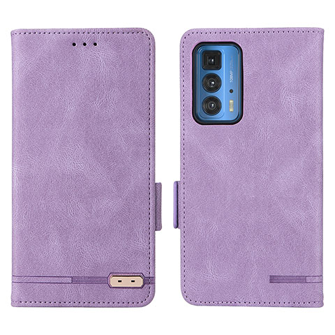 Handytasche Stand Schutzhülle Flip Leder Hülle L03Z für Motorola Moto Edge 20 Pro 5G Violett