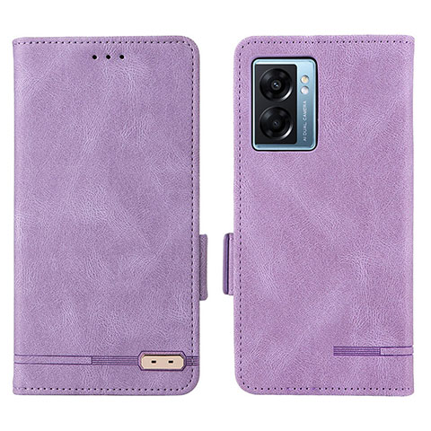 Handytasche Stand Schutzhülle Flip Leder Hülle L03Z für OnePlus Nord N300 5G Violett