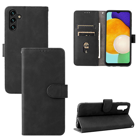 Handytasche Stand Schutzhülle Flip Leder Hülle L03Z für Samsung Galaxy A04s Schwarz