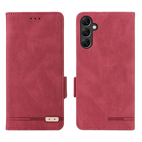 Handytasche Stand Schutzhülle Flip Leder Hülle L03Z für Samsung Galaxy A14 4G Rot