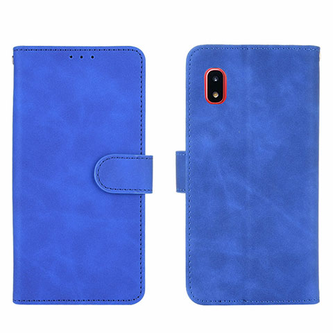 Handytasche Stand Schutzhülle Flip Leder Hülle L03Z für Samsung Galaxy A20 SC-02M SCV46 Blau