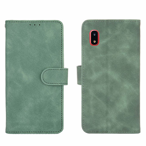 Handytasche Stand Schutzhülle Flip Leder Hülle L03Z für Samsung Galaxy A20 SC-02M SCV46 Grün