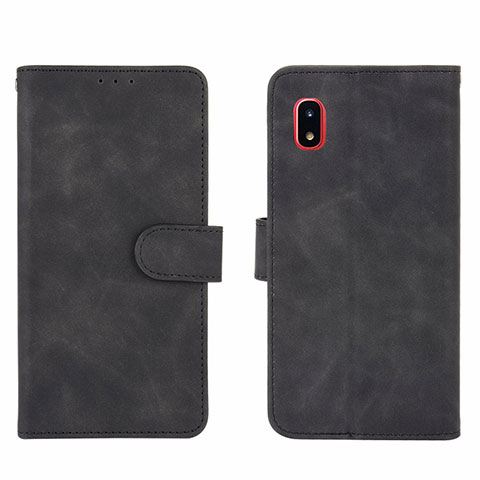 Handytasche Stand Schutzhülle Flip Leder Hülle L03Z für Samsung Galaxy A20 SC-02M SCV46 Schwarz