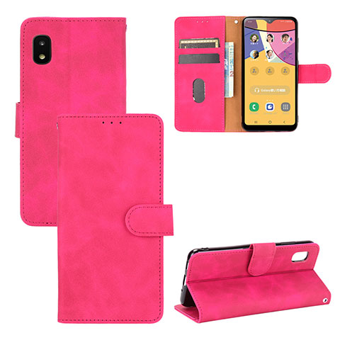 Handytasche Stand Schutzhülle Flip Leder Hülle L03Z für Samsung Galaxy A21 SC-42A Pink