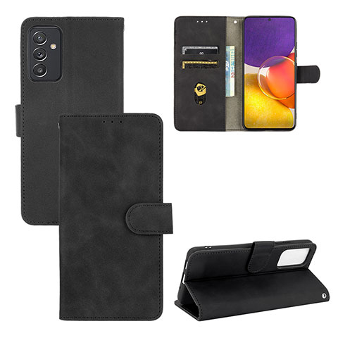 Handytasche Stand Schutzhülle Flip Leder Hülle L03Z für Samsung Galaxy A24 4G Schwarz