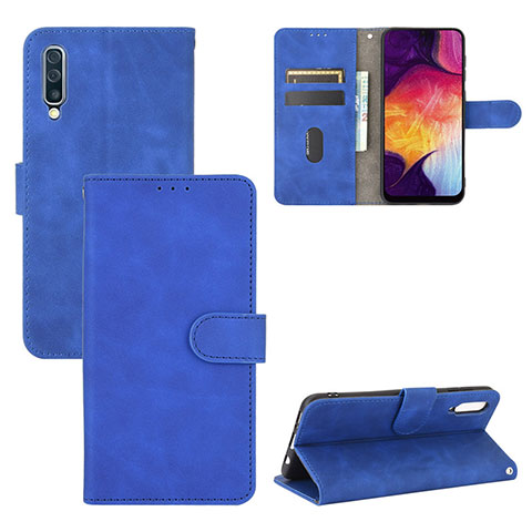 Handytasche Stand Schutzhülle Flip Leder Hülle L03Z für Samsung Galaxy A30S Blau