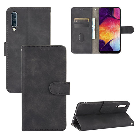 Handytasche Stand Schutzhülle Flip Leder Hülle L03Z für Samsung Galaxy A50S Schwarz