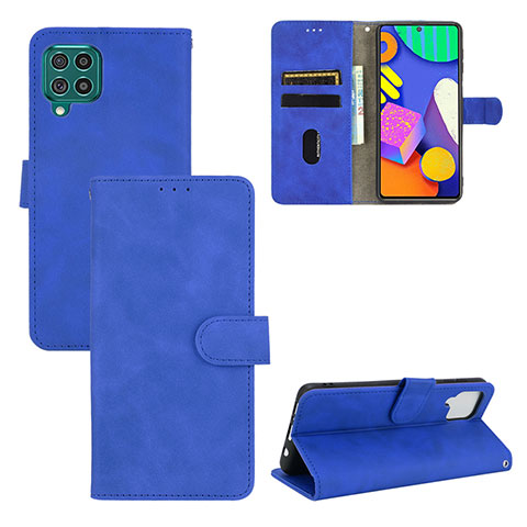 Handytasche Stand Schutzhülle Flip Leder Hülle L03Z für Samsung Galaxy F62 5G Blau