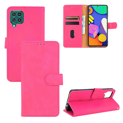 Handytasche Stand Schutzhülle Flip Leder Hülle L03Z für Samsung Galaxy F62 5G Pink