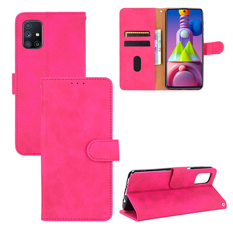 Handytasche Stand Schutzhülle Flip Leder Hülle L03Z für Samsung Galaxy M51 Pink