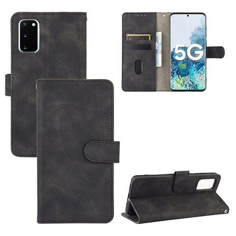 Handytasche Stand Schutzhülle Flip Leder Hülle L03Z für Samsung Galaxy S20 FE (2022) 5G Schwarz