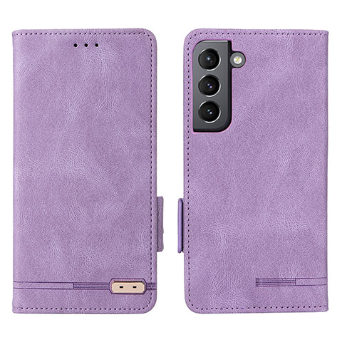 Handytasche Stand Schutzhülle Flip Leder Hülle L03Z für Samsung Galaxy S21 Plus 5G Violett