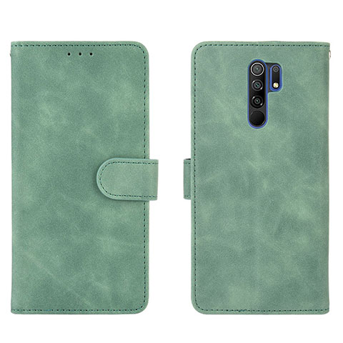 Handytasche Stand Schutzhülle Flip Leder Hülle L03Z für Xiaomi Redmi 9 Grün