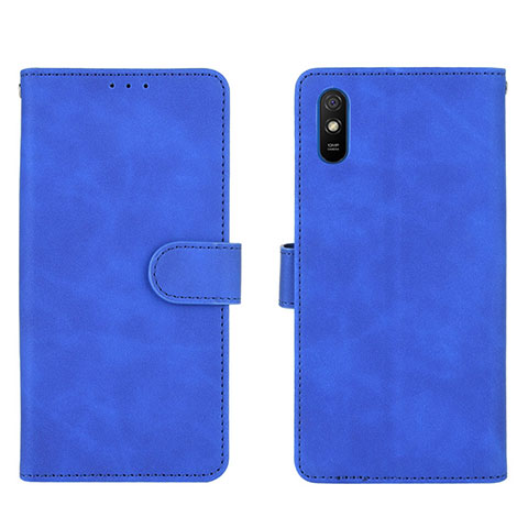 Handytasche Stand Schutzhülle Flip Leder Hülle L03Z für Xiaomi Redmi 9i Blau