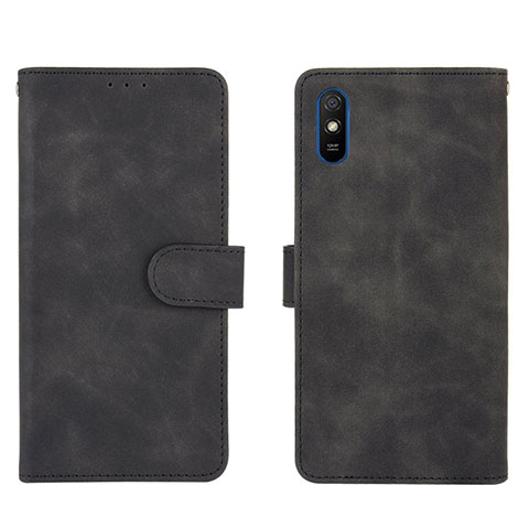 Handytasche Stand Schutzhülle Flip Leder Hülle L03Z für Xiaomi Redmi 9i Schwarz