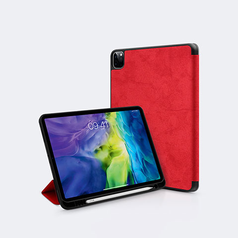 Handytasche Stand Schutzhülle Flip Leder Hülle L04 für Apple iPad Pro 11 (2022) Rot