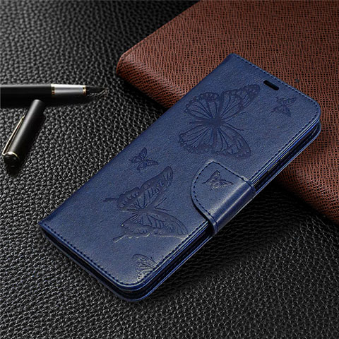 Handytasche Stand Schutzhülle Flip Leder Hülle L04 für Huawei Honor 9A Blau