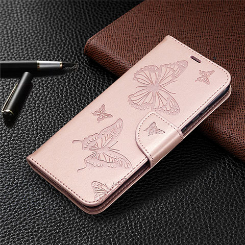 Handytasche Stand Schutzhülle Flip Leder Hülle L04 für Huawei Honor 9A Rosegold